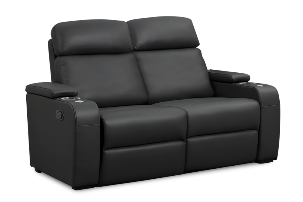 Bellagio Home Cinema Seating Manual Recliner, Black