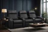 Bellagio Home Cinema Seating Manual Recliner, Black