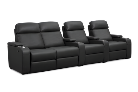 Bellagio Home Cinema Seating Manual Recliner, Black