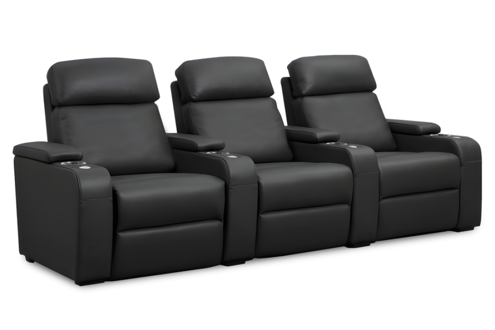 Bellagio Home Cinema Seating Power Recliner, Black