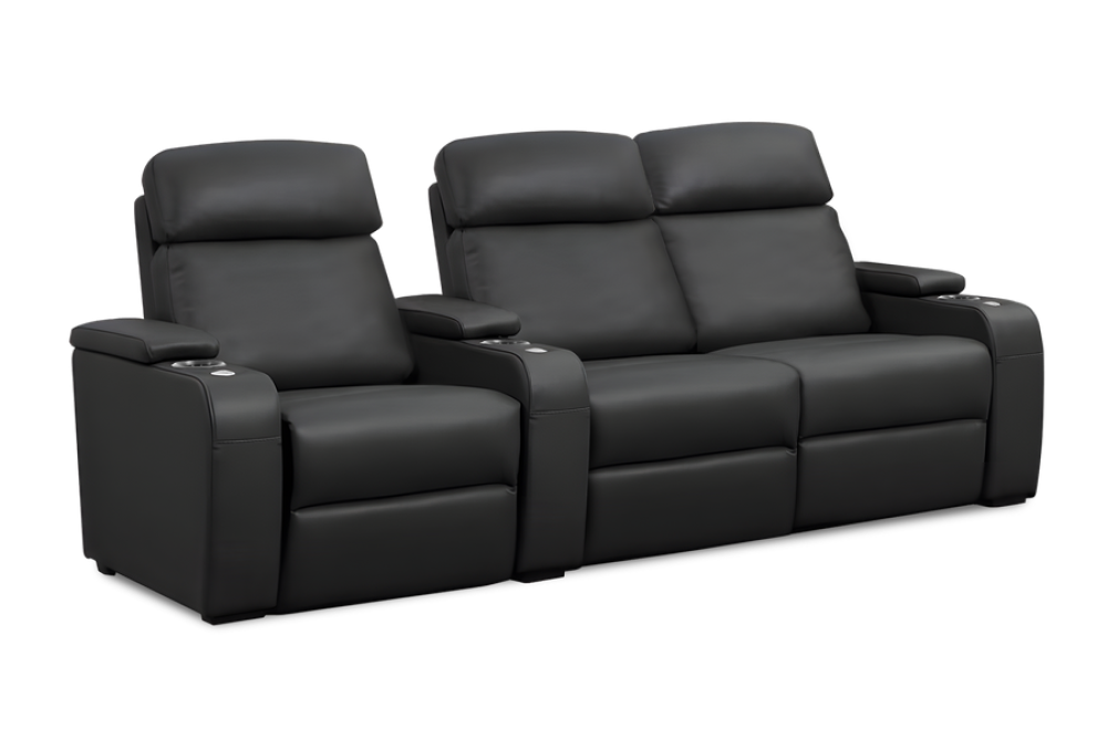 Bellagio Home Cinema Seating Power Recliner, Black