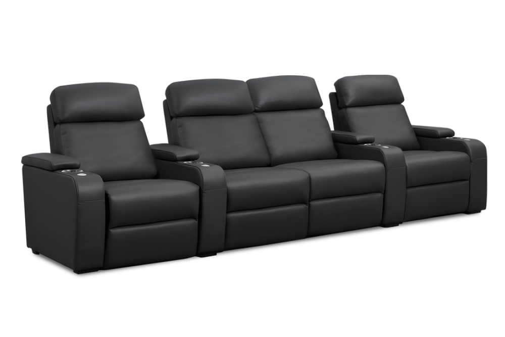 Bellagio Home Cinema Seating Power Recliner, Black