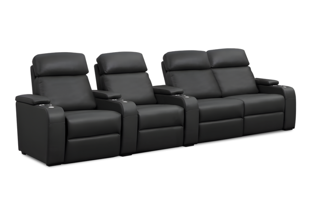 Bellagio Home Cinema Seating Power Recliner, Black