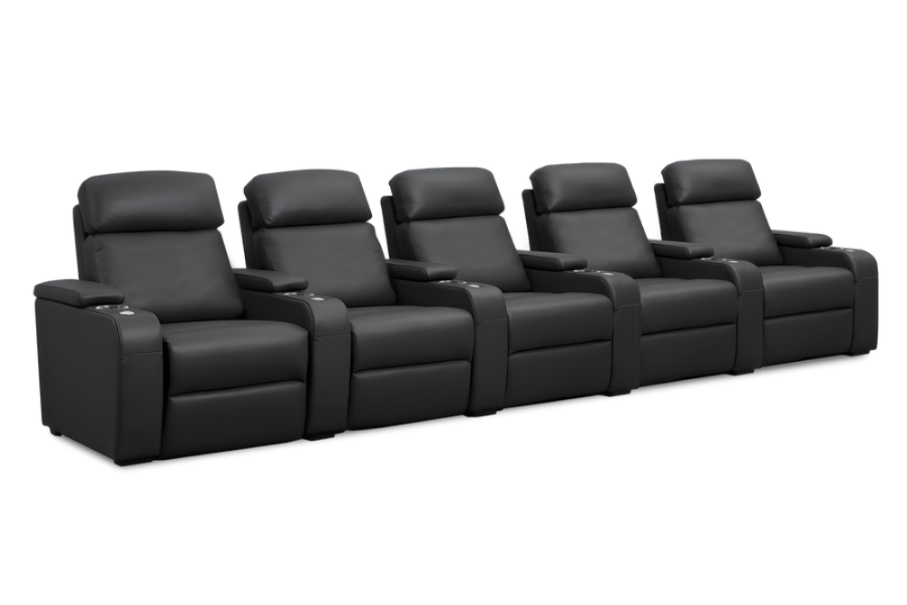 Bellagio Home Cinema Seating Power Recliner, Black