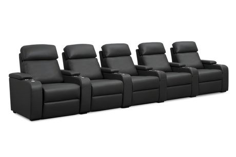 Bellagio Home Cinema Seating Power Recliner, Black