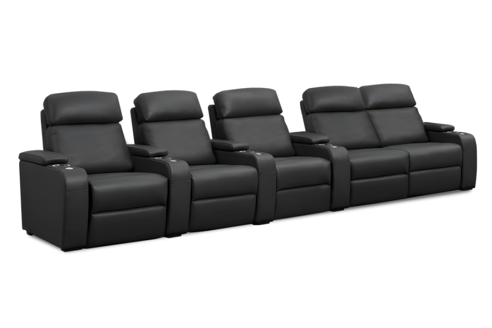 Bellagio Home Cinema Seating Power Recliner, Black