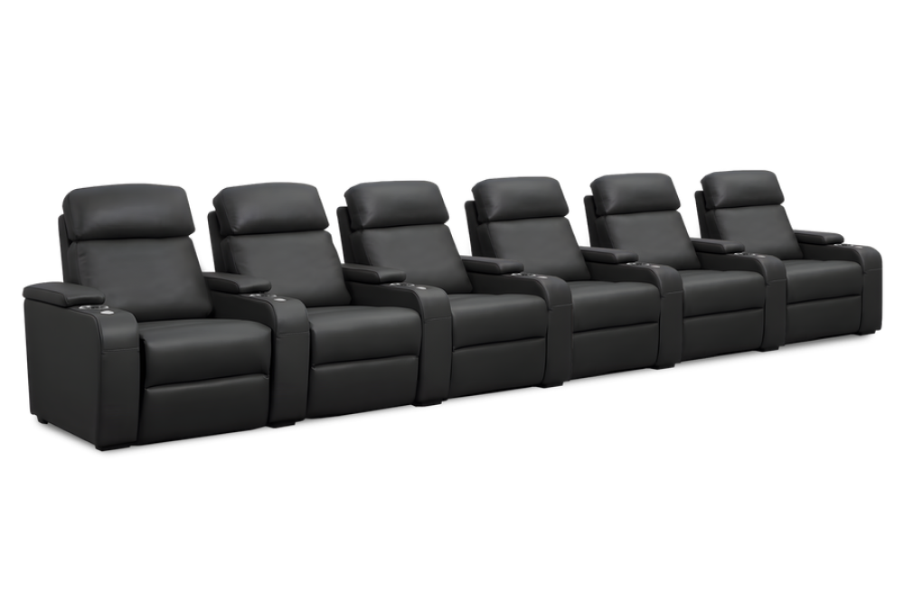 Bellagio Home Cinema Seating Power Recliner, Black