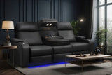 Bellagio Home Cinema Seating Power Recliner, Black