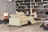 Canapé inclinable double en cuir Esther