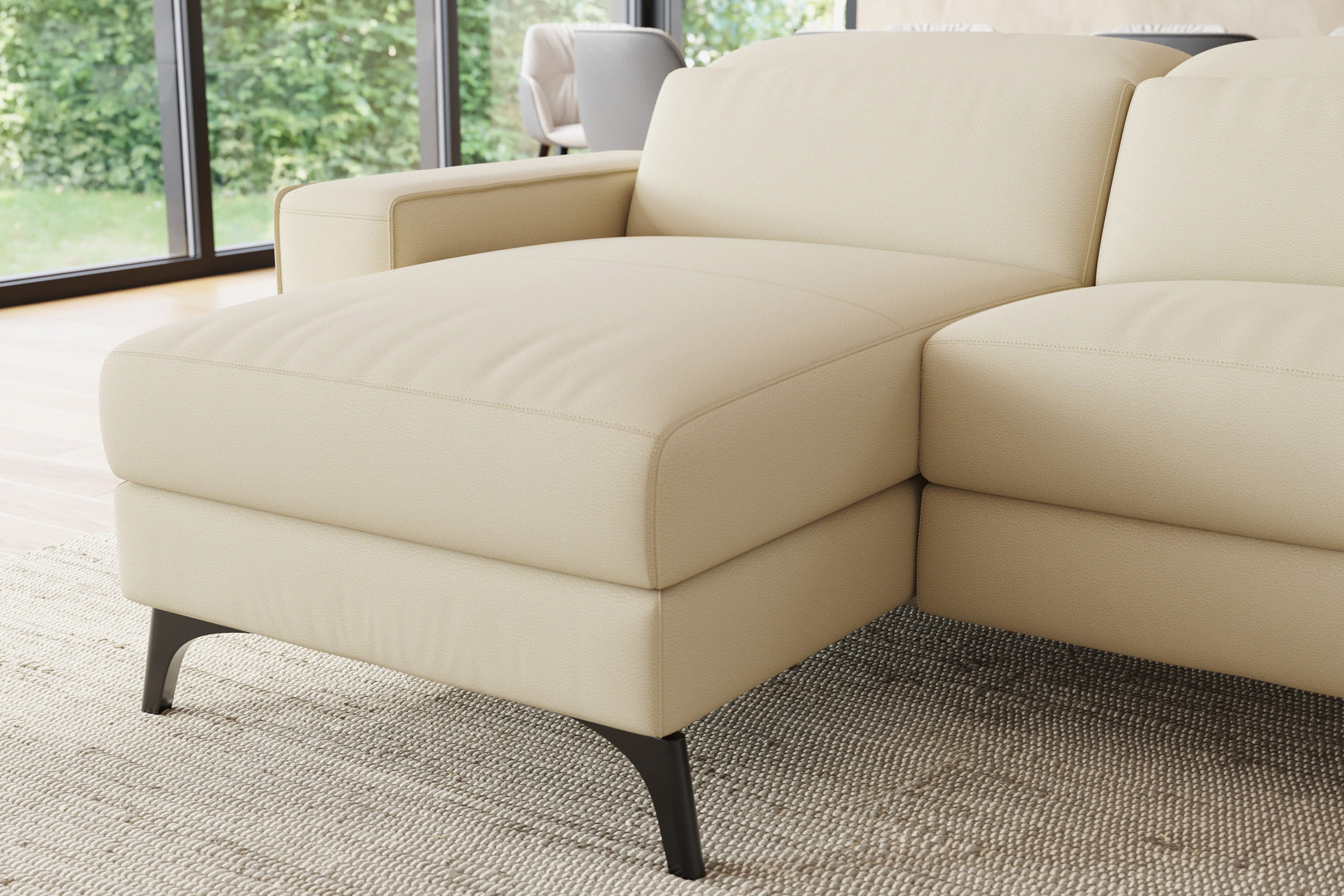 Esther Leather Corner Recliner Sectional Sofa