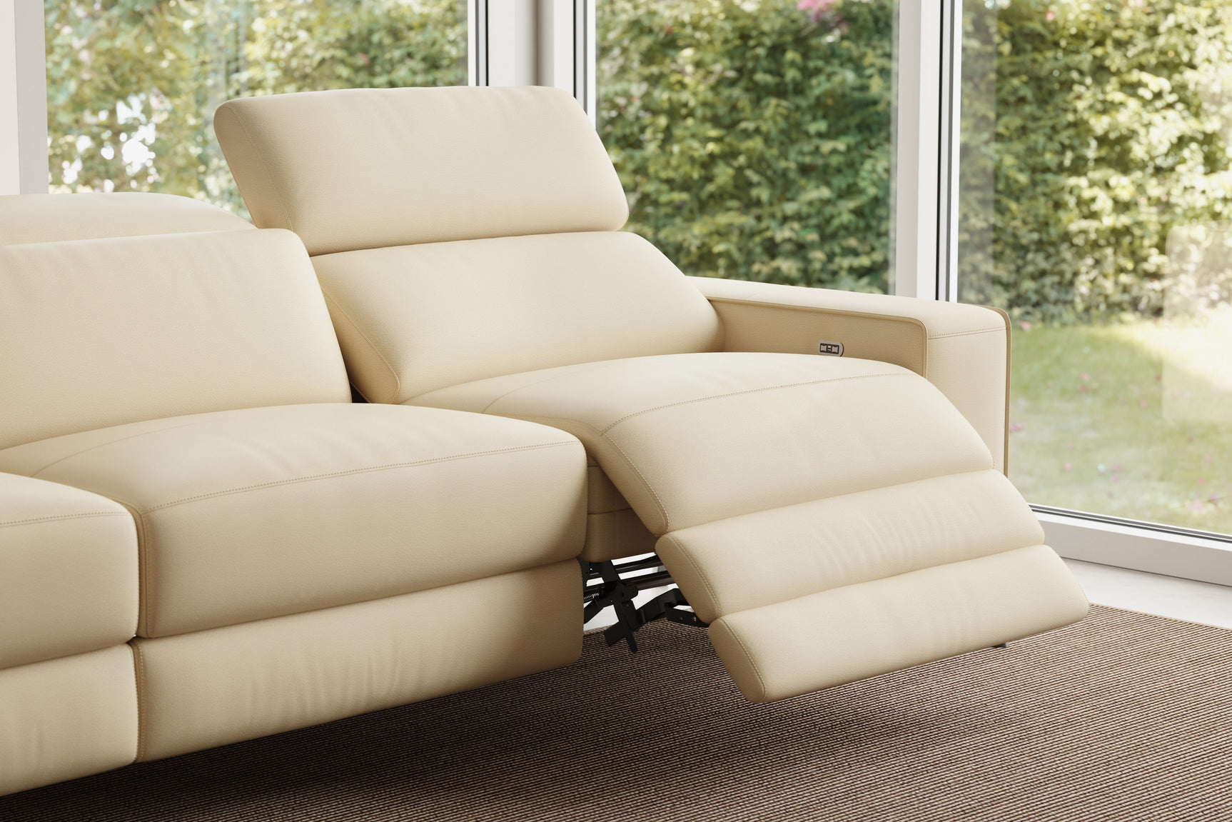 Esther Leather Corner Recliner Sectional Sofa