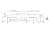 Esther Leather Corner Recliner Sectional Sofa