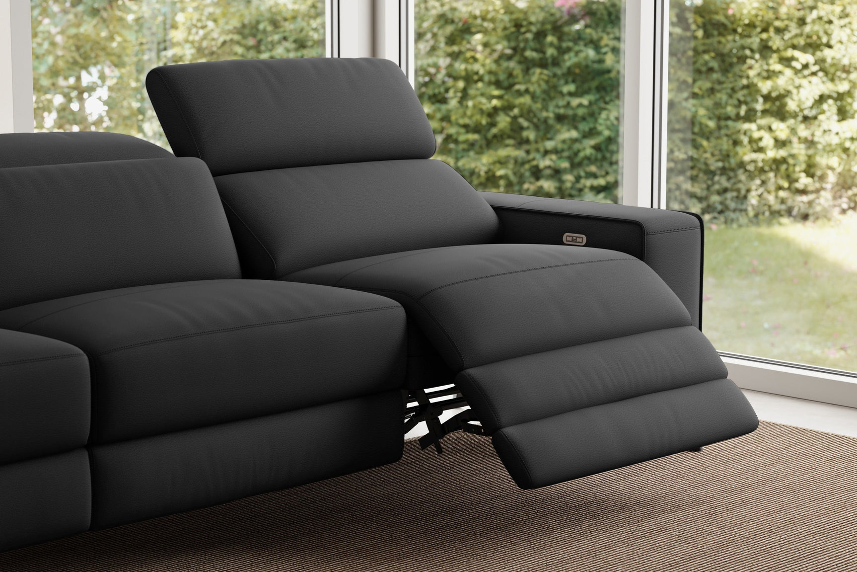 Esther Leather Corner Recliner Sectional Sofa