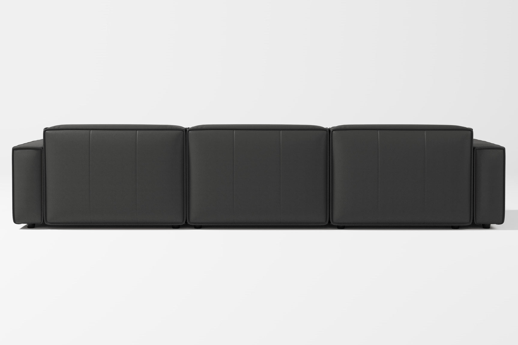 Sofá modular seccional de cuero Nathan