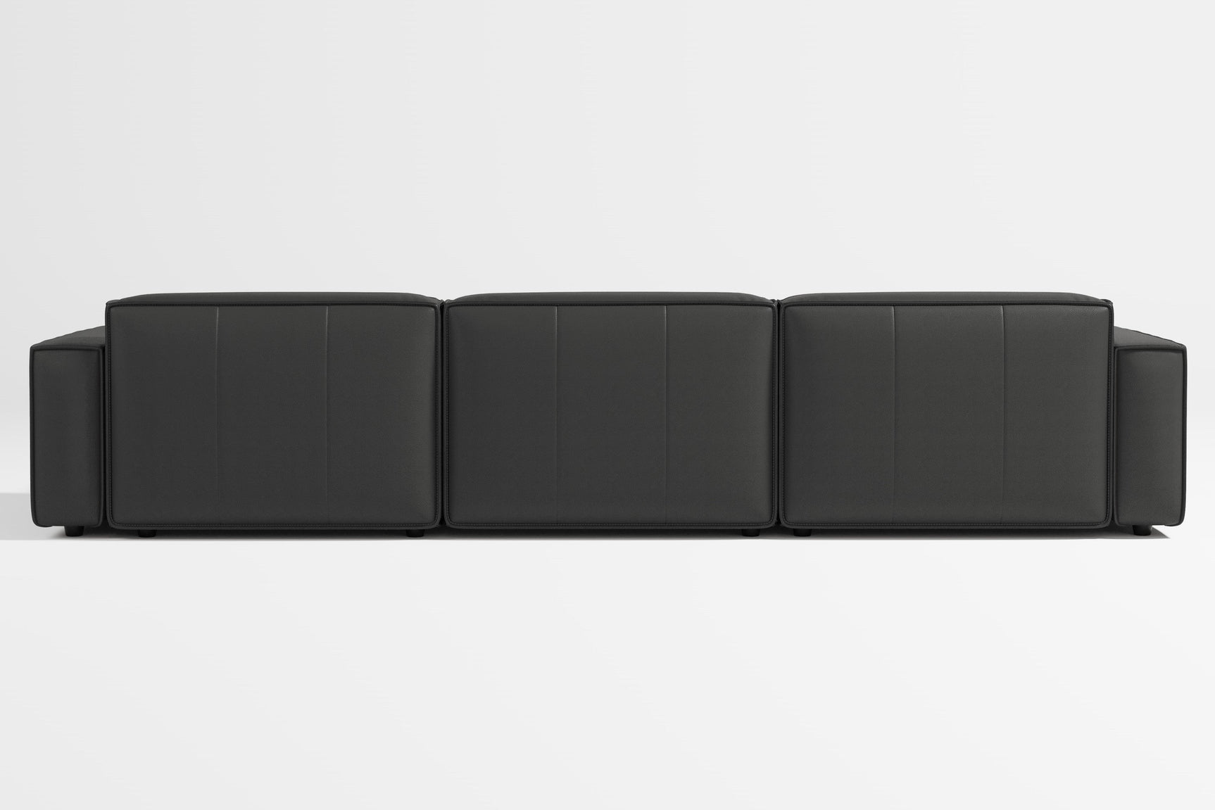 Sofá modular seccional de cuero Nathan