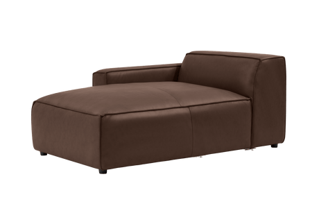 Module de canapé méridienne gauche en cuir Nathan