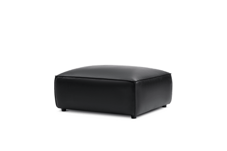 Pouf en cuir Nathan
