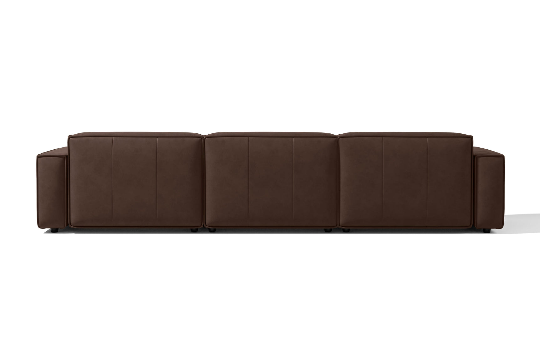 Sofá modular seccional de cuero Nathan