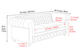 Parma Leather Chesterfield Sofa