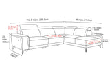 Pista Leather Reclining Sectional Sofa
