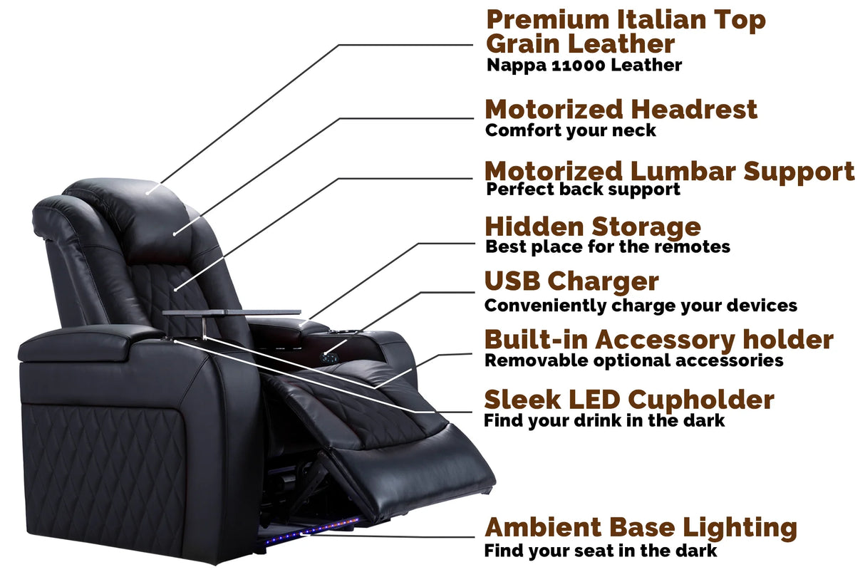 Tuscany Cinema Seating – Premium Recliner Seating & Cinema Sofa