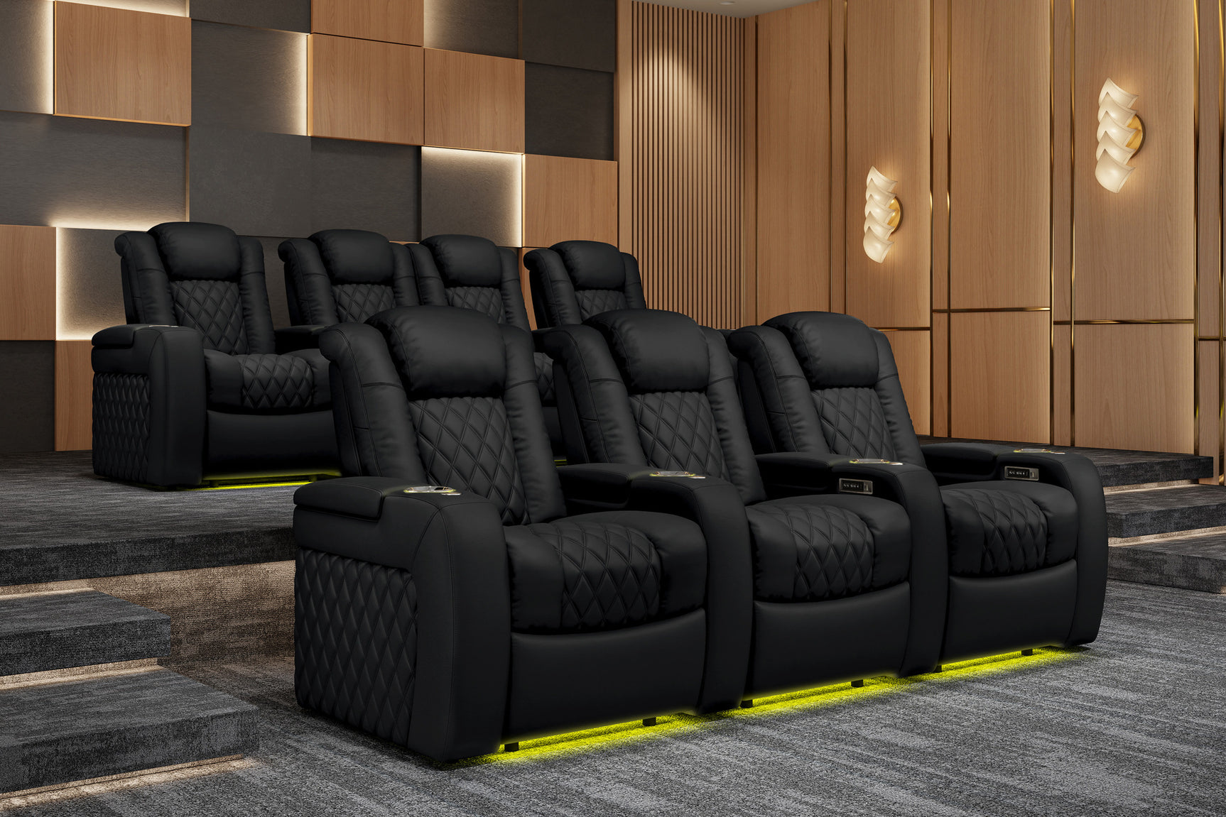 Tuscany Luxury Float Zero Gravity Heat & Massage 2025 Home Theater Seating