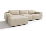 Sofá seccional reclinable de cuero Valentina