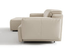 Sofá seccional reclinable de cuero Valentina