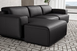 Sofá seccional reclinable de cuero Valentina