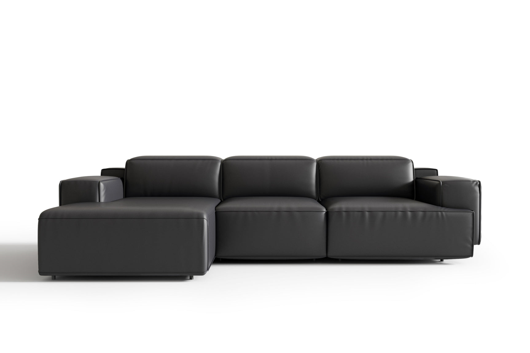 Sofá seccional reclinable de cuero Valentina