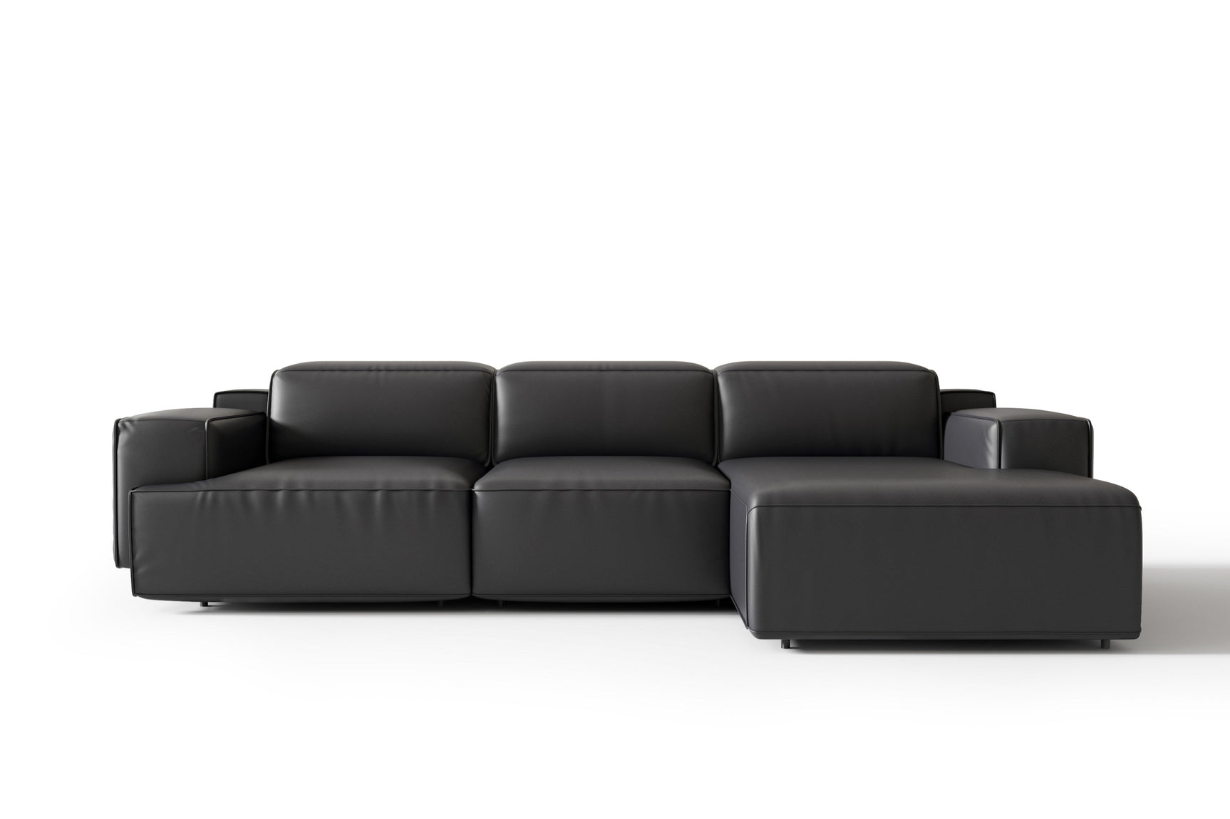 Sofá seccional reclinable de cuero Valentina