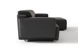 Sofá seccional reclinable de cuero Valentina