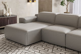 Sofá seccional reclinable de cuero Valentina