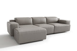 Sofá seccional reclinable de cuero Valentina