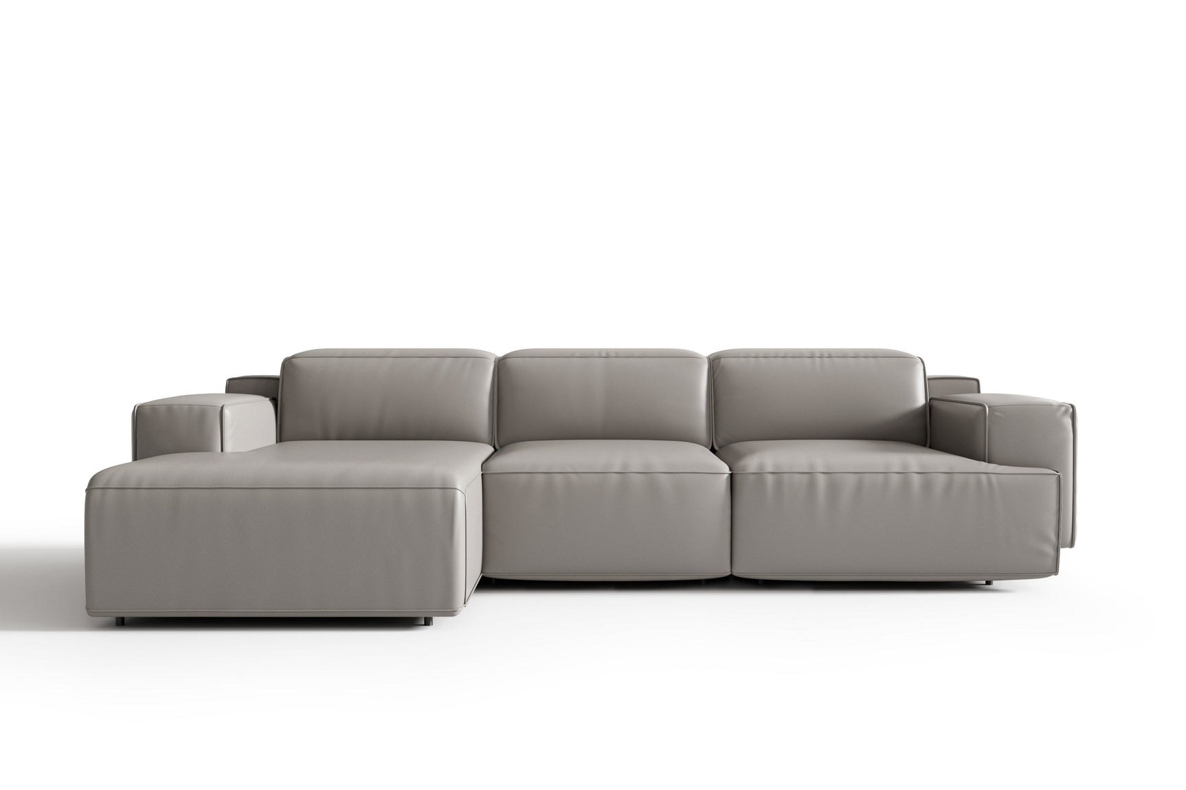 Sofá seccional reclinable de cuero Valentina