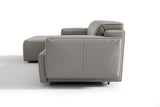 Sofá seccional reclinable de cuero Valentina