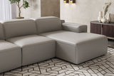 Sofá seccional reclinable de cuero Valentina