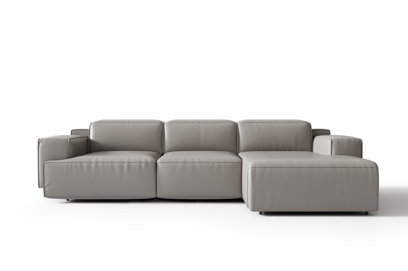 Sofá seccional reclinable de cuero Valentina
