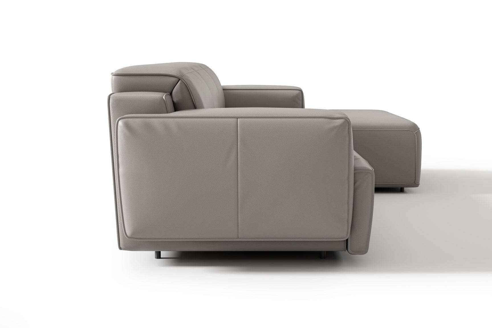 Sofá seccional reclinable de cuero Valentina