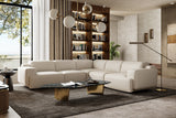 Sillón reclinable esquinero de cuero Valentina