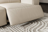 Sillón reclinable esquinero de cuero Valentina