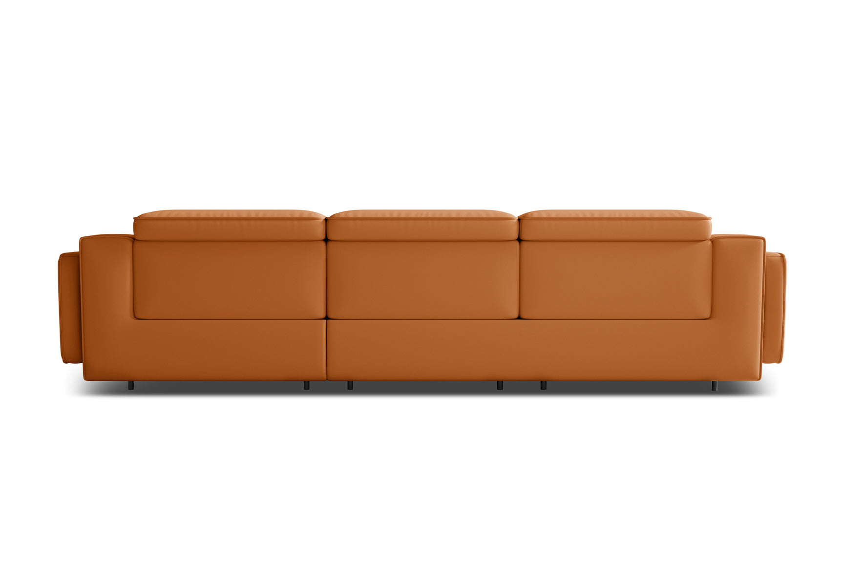Canapé sectionnel inclinable en cuir Valentina
