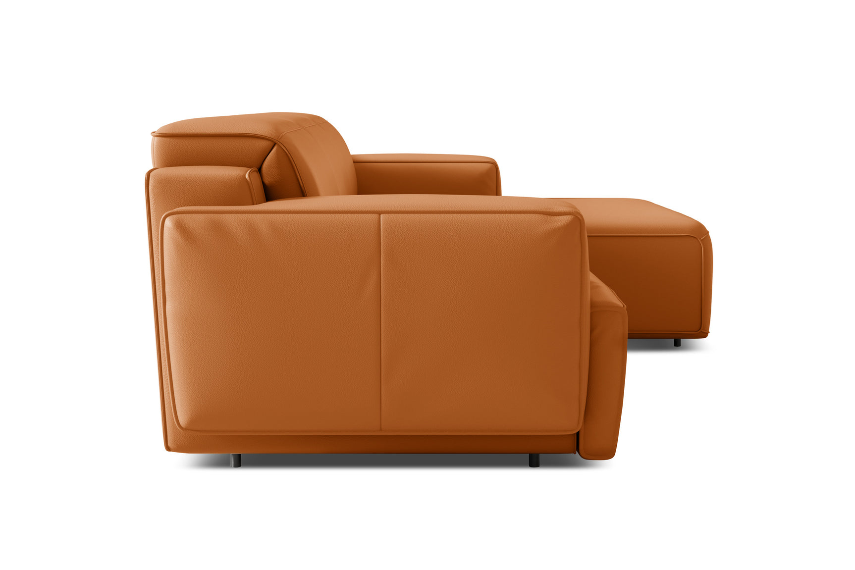 Canapé sectionnel inclinable en cuir Valentina