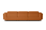 Canapé sectionnel inclinable en cuir Valentina