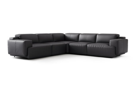 Fauteuil inclinable d'angle en cuir Valentina