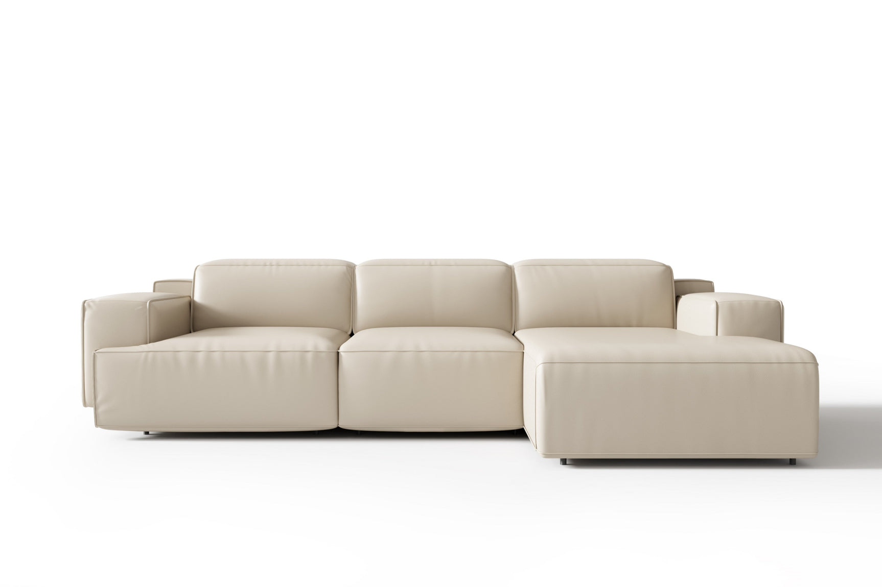 Sofá seccional reclinable de cuero Valentina