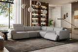 Sillón reclinable esquinero de cuero Valentina
