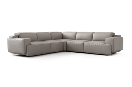 Fauteuil inclinable d'angle en cuir Valentina