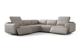 Sillón reclinable esquinero de cuero Valentina