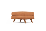 Otomana de cuero artesanal